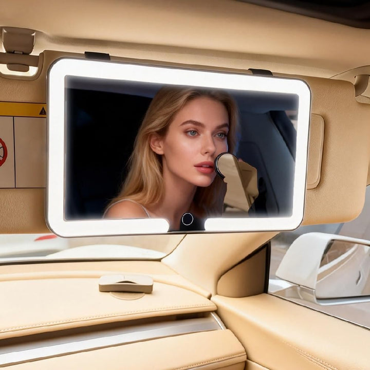 Car Sun Visor With Light Led Make-up Mirror