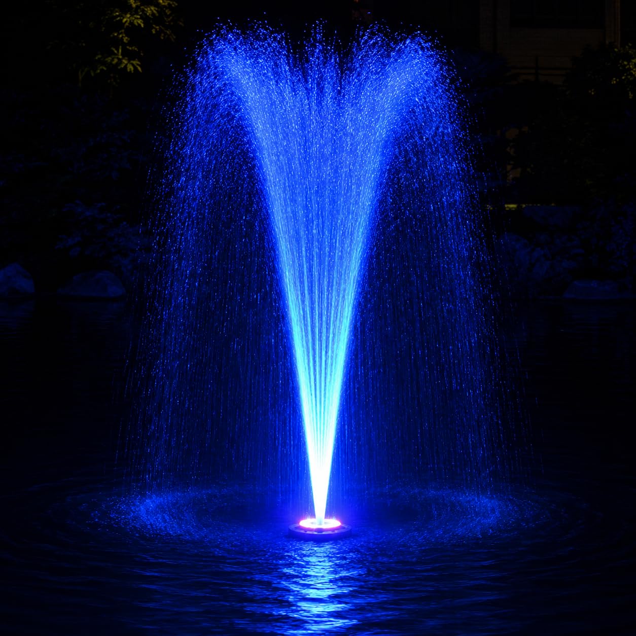 Solar Fountain Pump Fountain Light Round Floating Fountain Pump Color LED Light