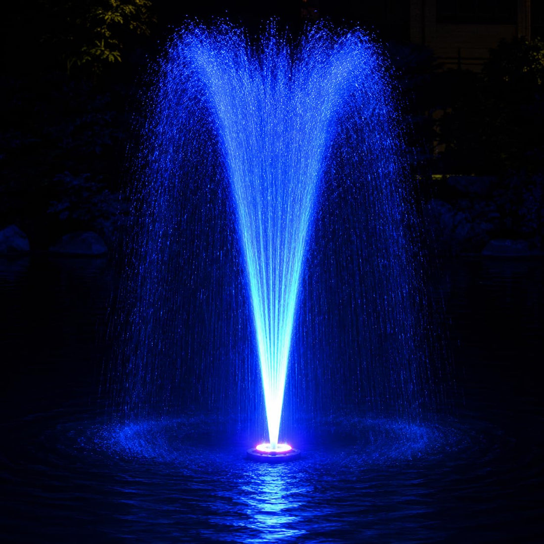 Solar Fountain Pump Fountain Light Round Floating Fountain Pump Color LED Light