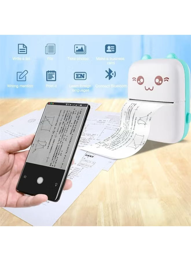 Portable Mini Pocket Printer BT Thermal Printer