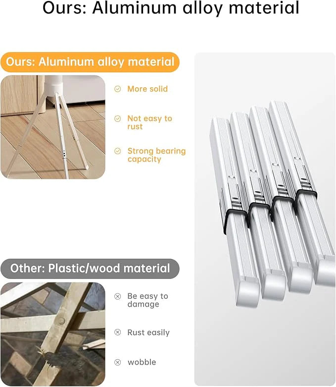Foldable Standing Clothes Drying Rack © Ⓢ