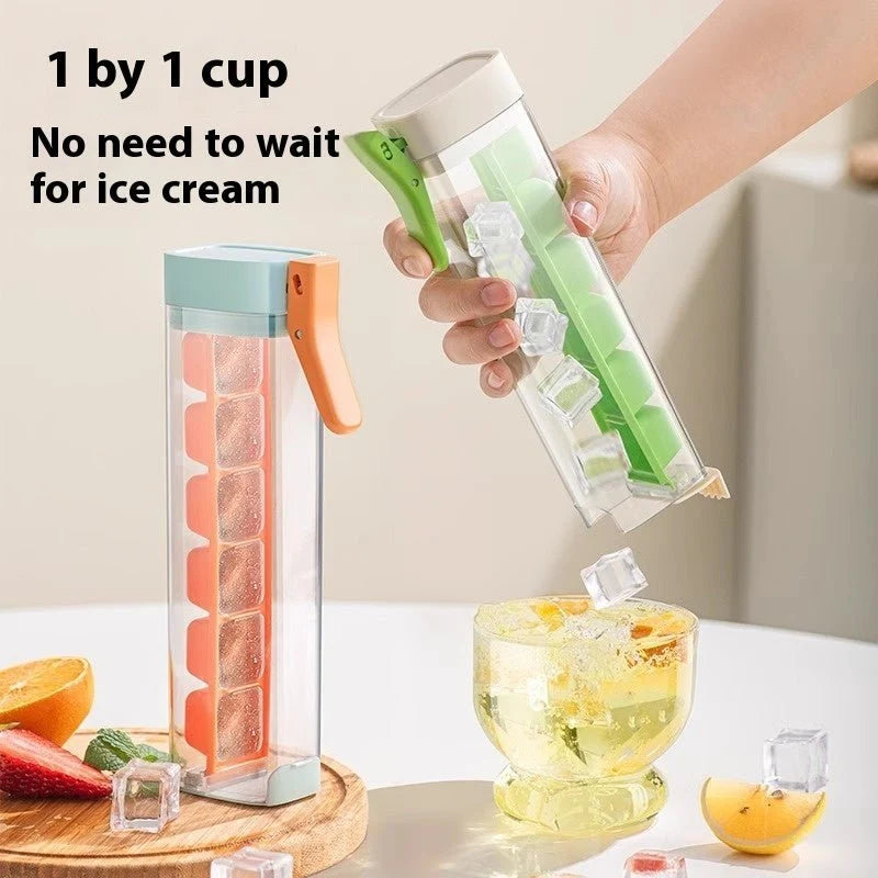 Ice Tray Ice Cube Maker Ice Tray Mold With Storage Box Kitchen Gadget