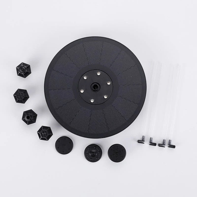Solar Fountain Pump Fountain Light Round Floating Fountain Pump Color LED Light