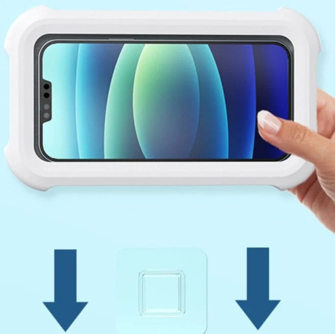 Waterproof Box Of Bathroom Mobile Phone Rack Is Hung On The Wall